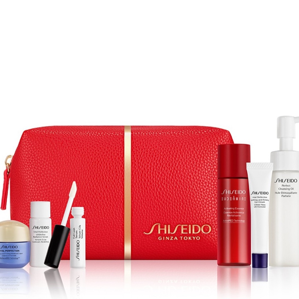 Shiseido cream serum cleanser foam cream x6